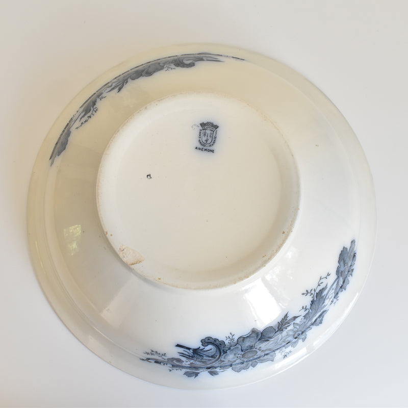 Antique Pitcher & Bowl Saint Amand Anémone