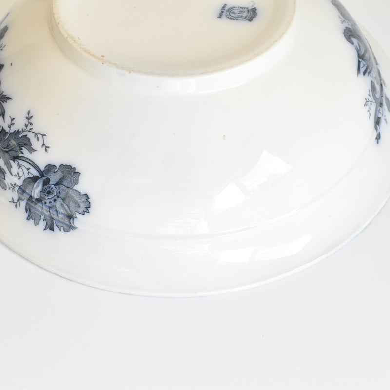 Antique Pitcher & Bowl Saint Amand Anémone