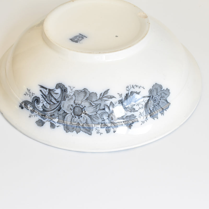 Antique Pitcher & Bowl Saint Amand Anémone
