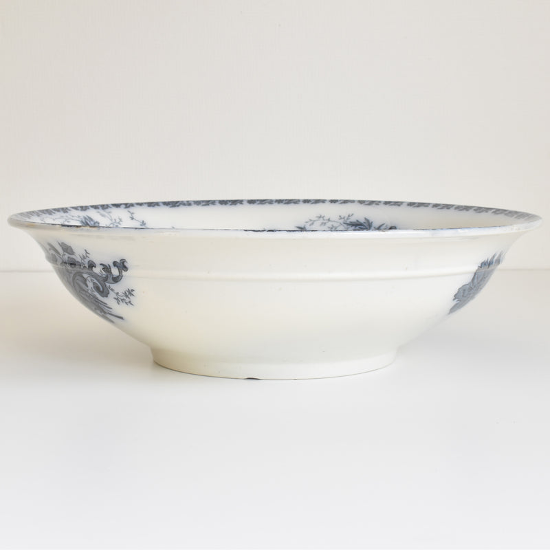 Antique Pitcher & Bowl Saint Amand Anémone