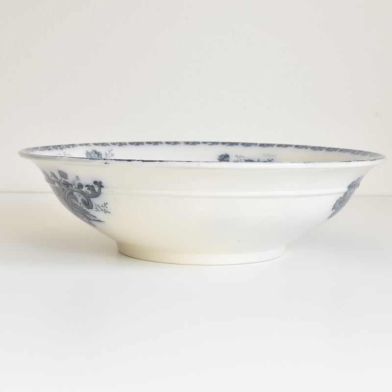 Antique Pitcher & Bowl Saint Amand Anémone
