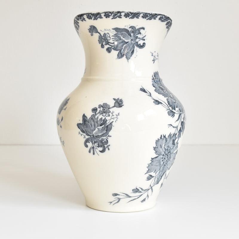 Antique Pitcher & Bowl Saint Amand Anémone