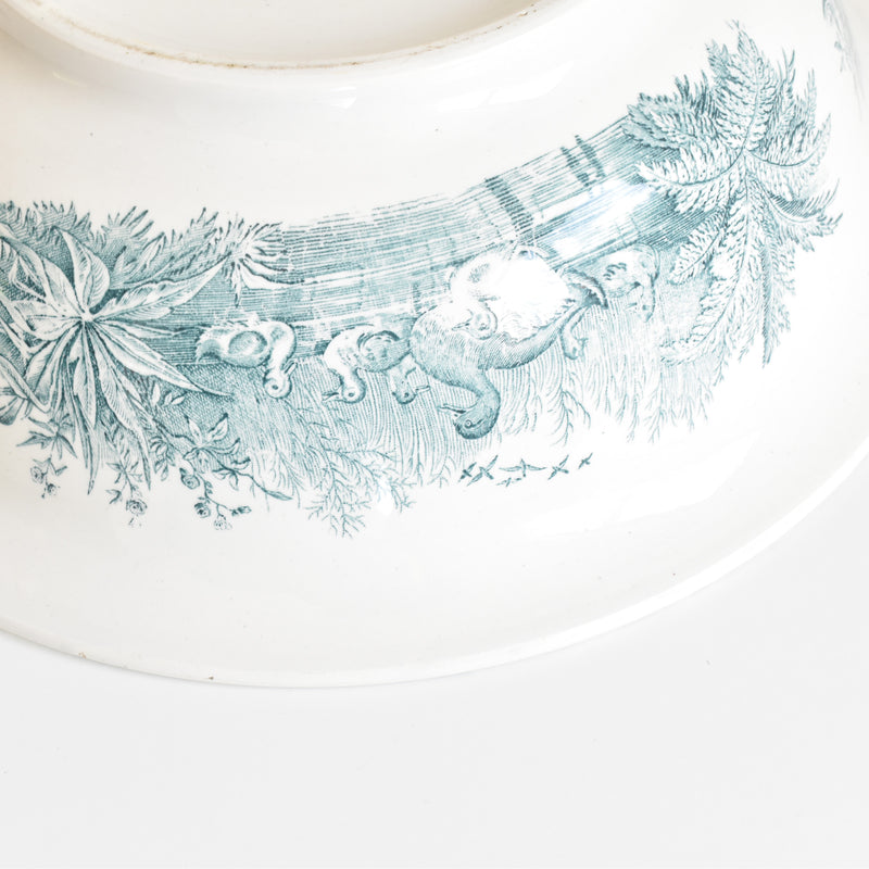 Antique Pitcher & Basin U&C Sarreguemines Canards