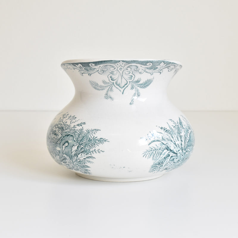 Antique Pitcher & Basin U&C Sarreguemines Canards