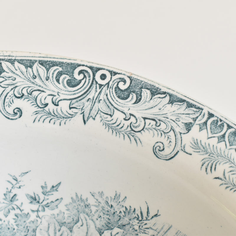 Antique Pitcher & Basin U&C Sarreguemines Canards