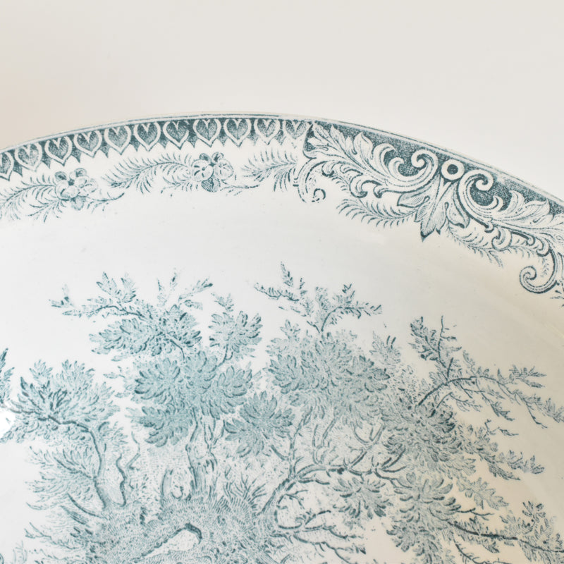 Antique Pitcher & Basin U&C Sarreguemines Canards