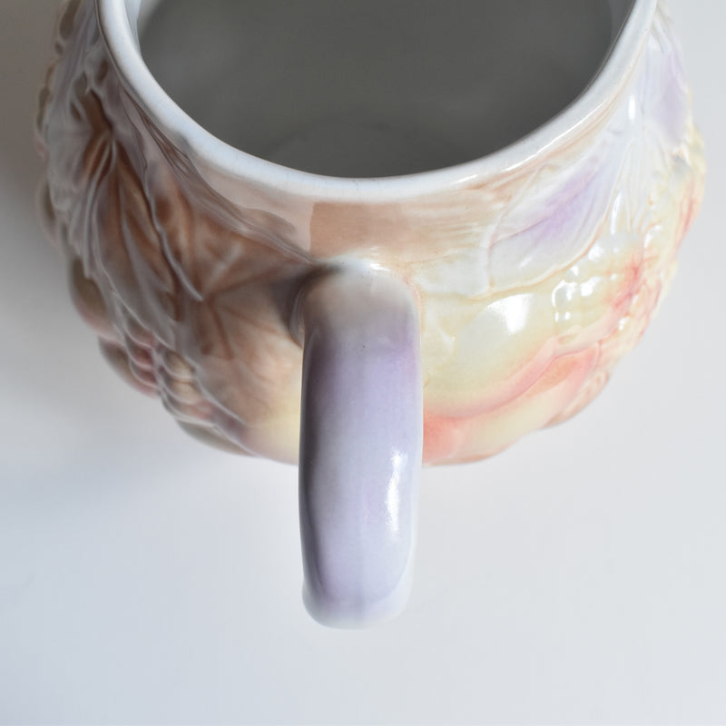 Vintage Pitcher Sarreguemines Barbotine B