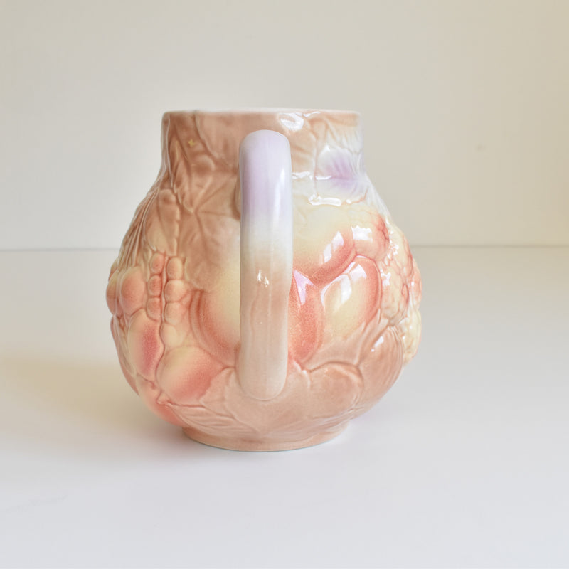 Vintage Pitcher Sarreguemines Barbotine B