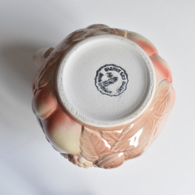 Vintage Pitcher Sarreguemines Barbotine B