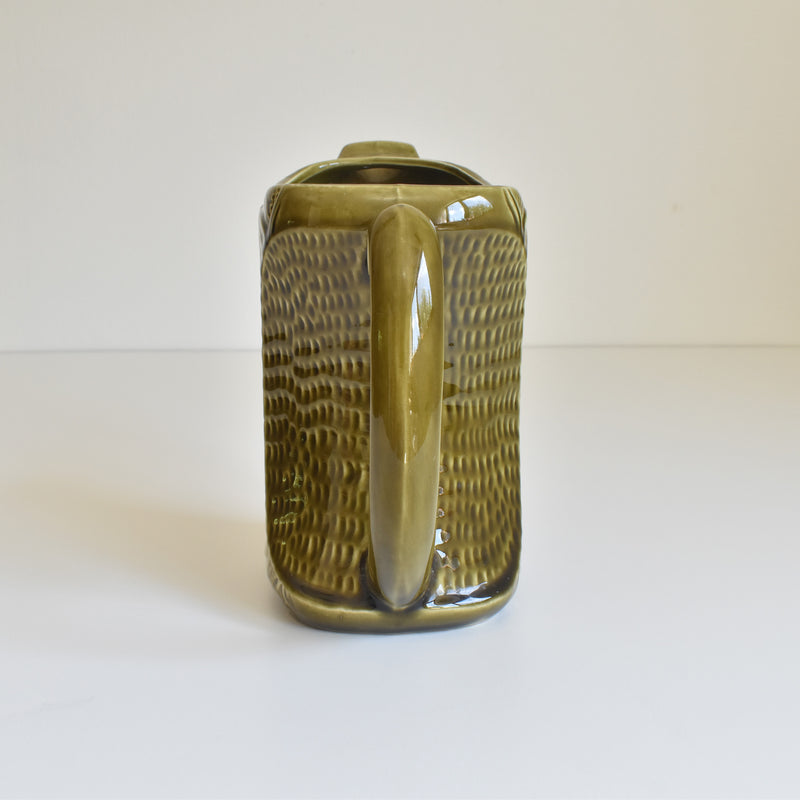Vintage Digoin & Sarreguemines Pitcher 6204 Green