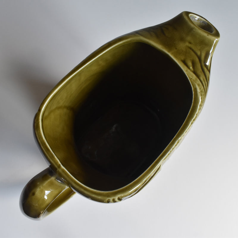 Vintage Digoin & Sarreguemines Pitcher 6204 Green