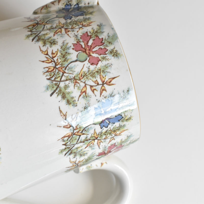 Vintage Digoin & Sarreguemines Pitcher, Dec. 1186