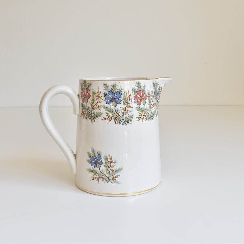 Vintage Digoin & Sarreguemines Pitcher, Dec. 1186
