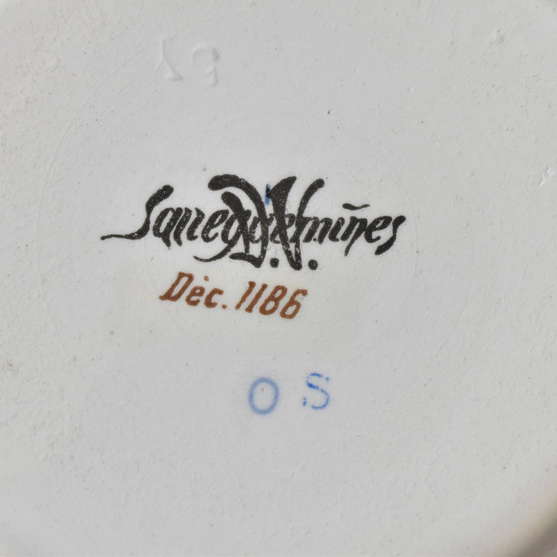 Vintage Digoin & Sarreguemines Pitcher, Dec. 1186
