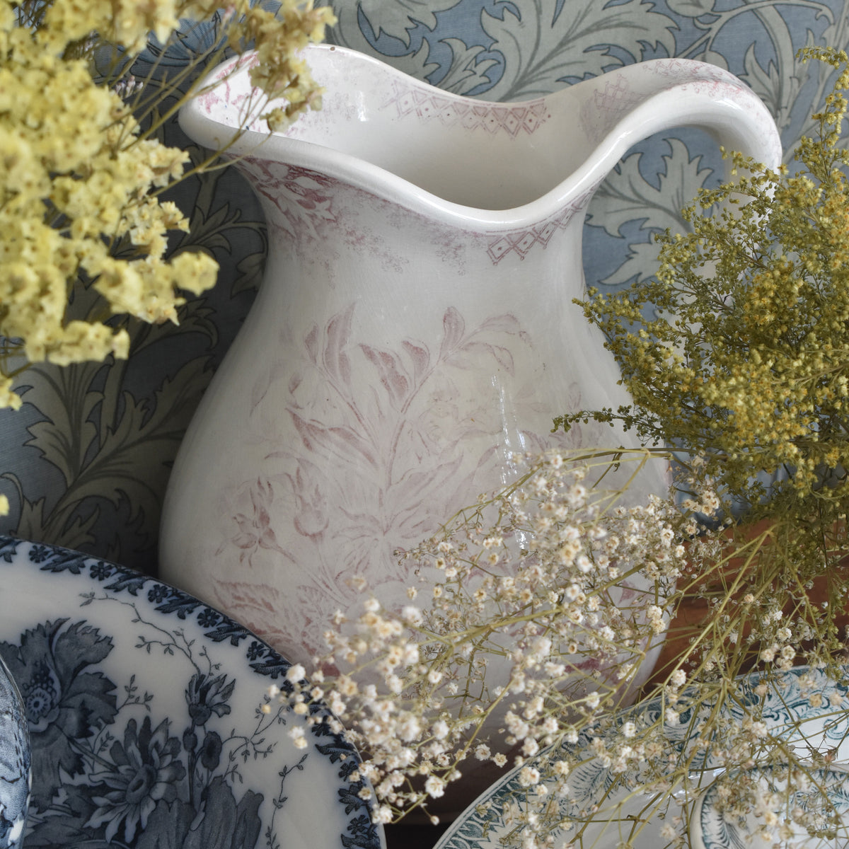 アンティークピシェ U&Cサルグミンヌ Jardiniére / rose — Loane Interior