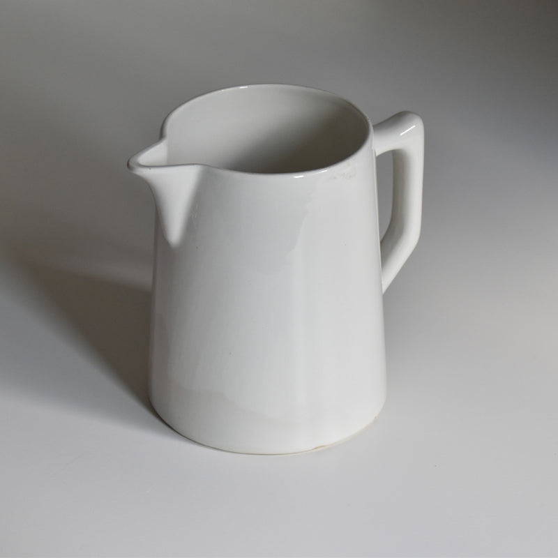 Vintage Pitcher Digoin & Sarreguemines Blanc