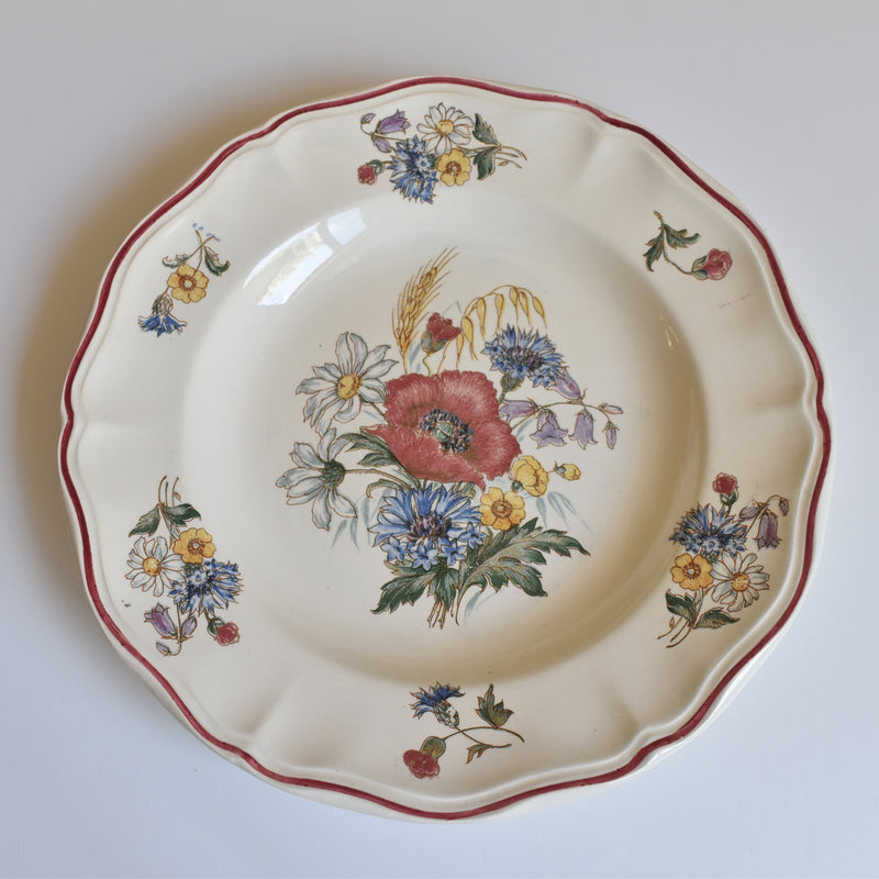 Vintage Plate Digoin & Sarreguemines Agreste D