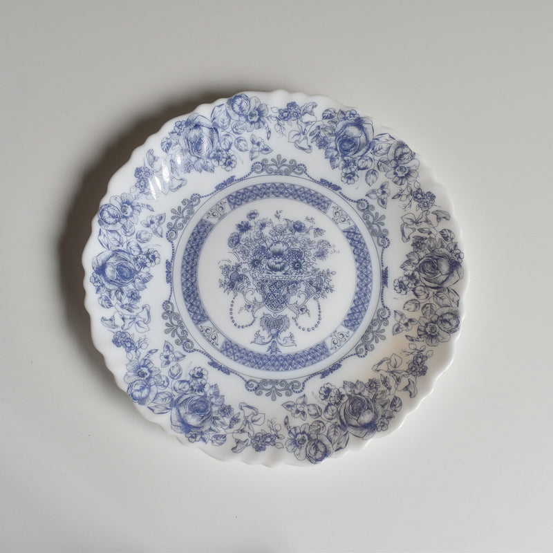 ヴィンテージガラスデザートプレート ARCOPAL Honorine