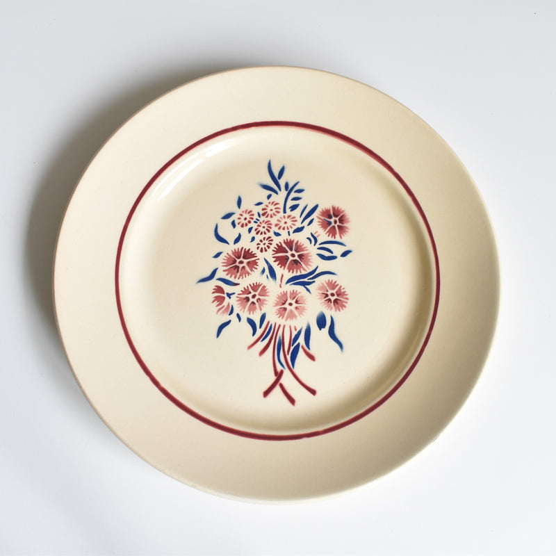 Antique Plate Badonviller Francine A