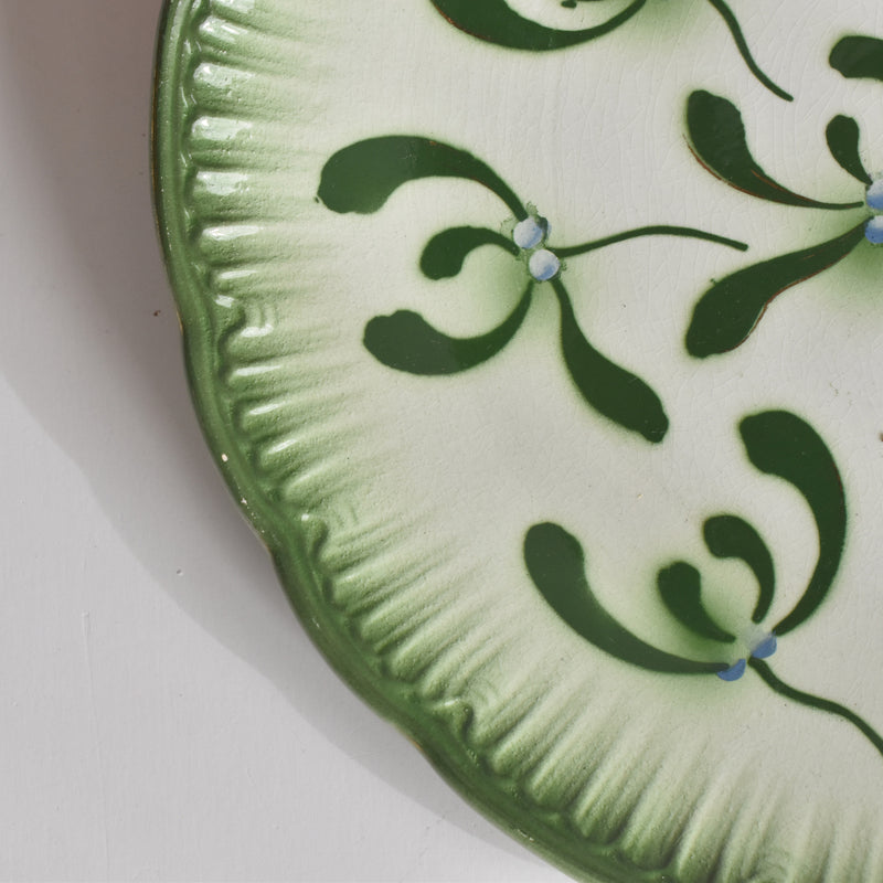 Antique plate Badonviller Gui (Mistletoe) B