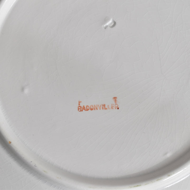 Antique plate Badonviller Gui (Mistletoe) B