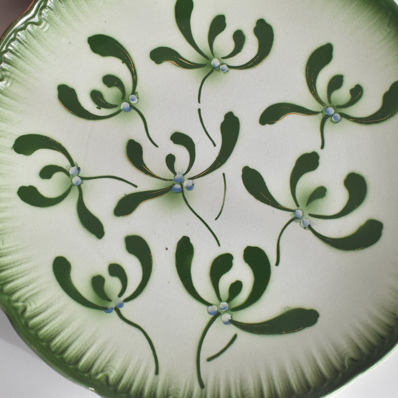 Antique plate Badonviller Gui (Mistletoe) B