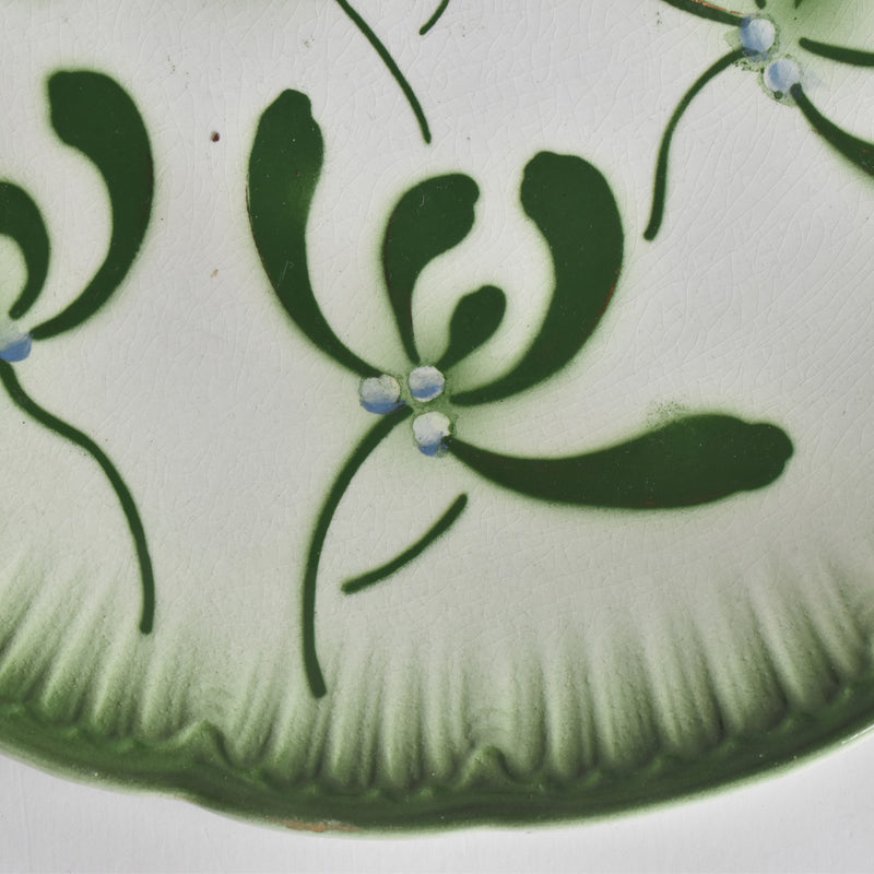 Antique plate Badonviller Gui (Mistletoe) B