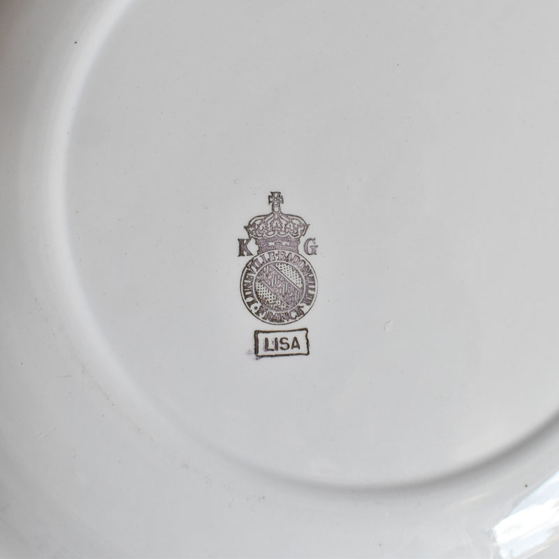 Vintage plate Badonviller Lisa A