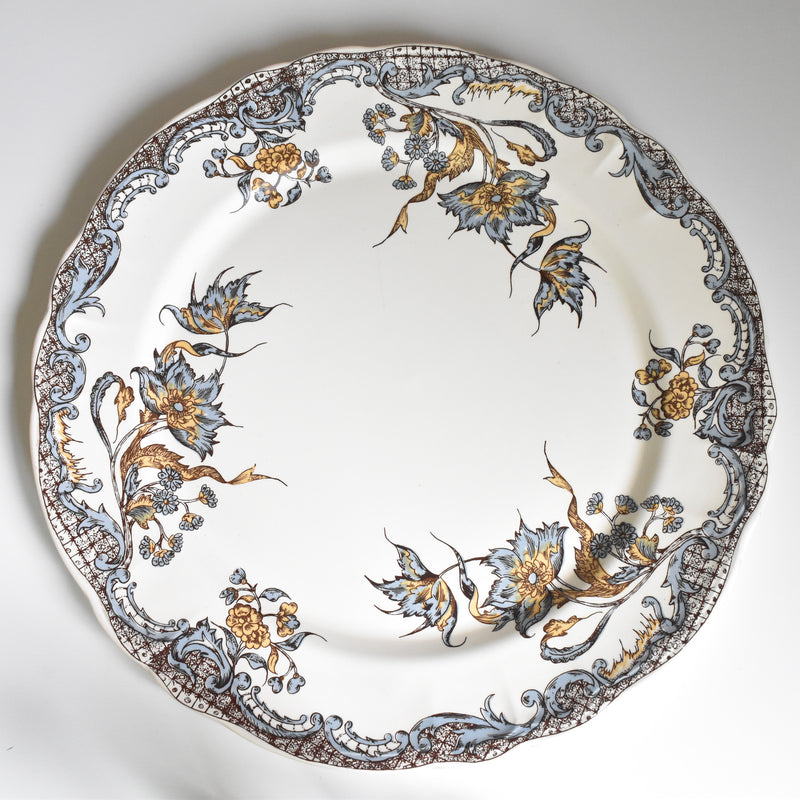 Vintage large plate Vieux salins Chevreuse