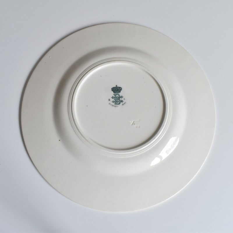 Antique Plate, Choisy-le-Roi, Flowers