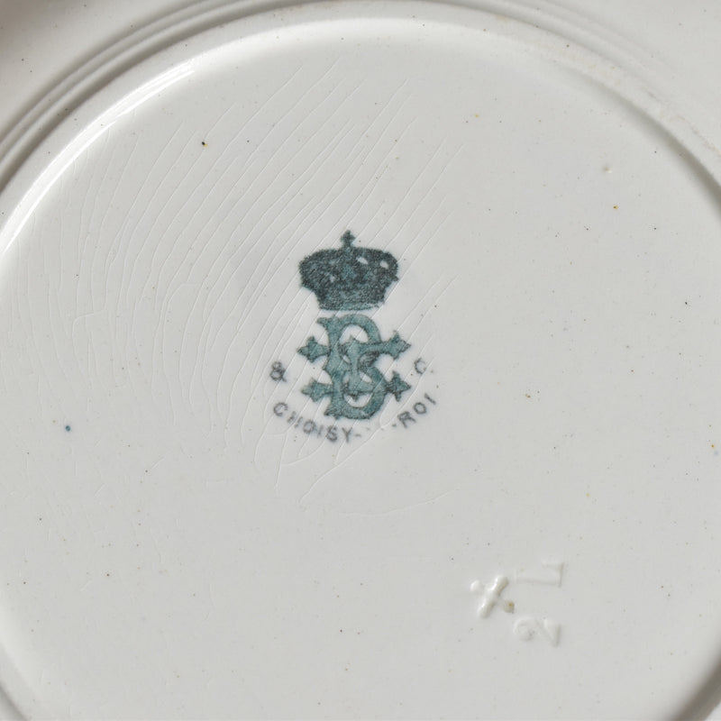 Antique Plate, Choisy-le-Roi, Flowers