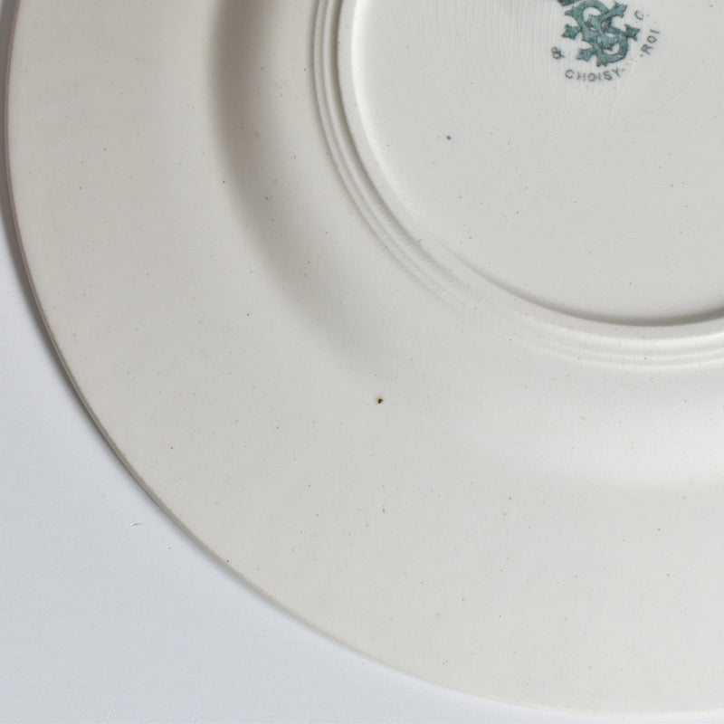 Antique Plate, Choisy-le-Roi, Flowers