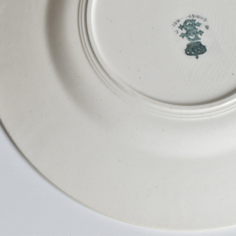 Antique Plate, Choisy-le-Roi, Flowers