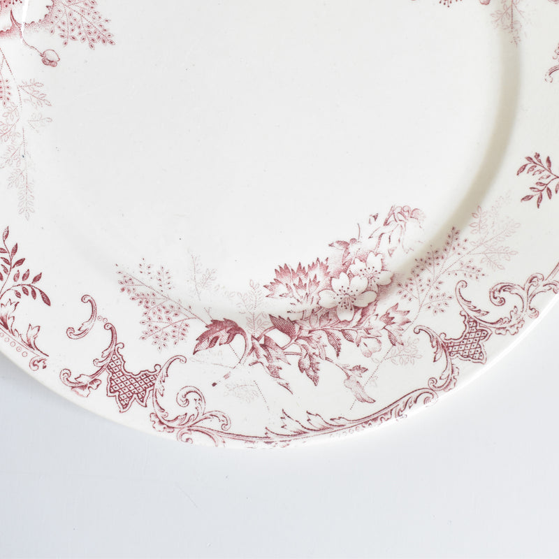 Antique Plate: Choisy-le-Roi Floréal