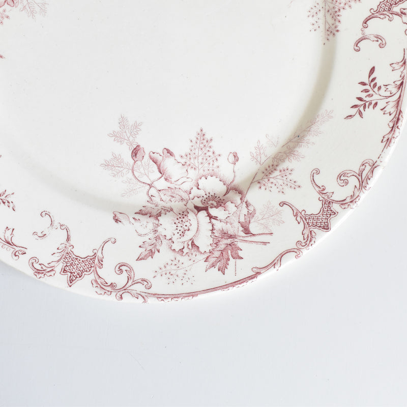Antique Plate: Choisy-le-Roi Floréal