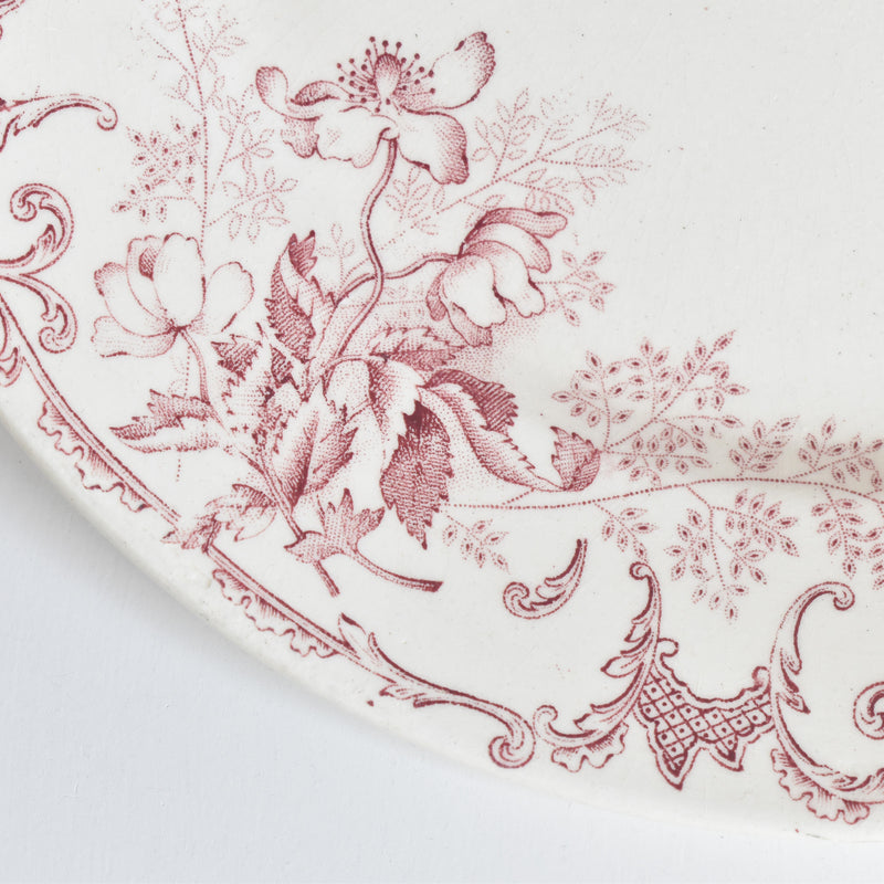 Antique Plate: Choisy-le-Roi Floréal