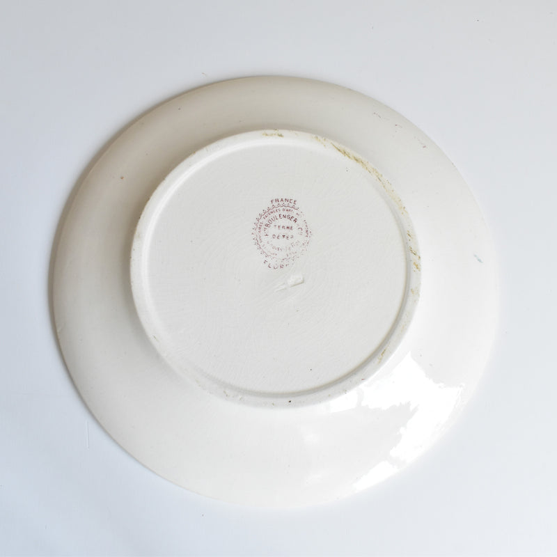 Antique Plate: Choisy-le-Roi Floréal