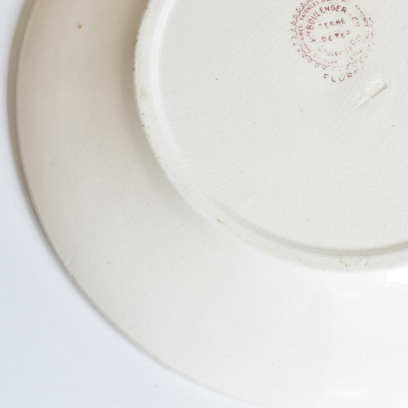 Antique Plate: Choisy-le-Roi Floréal