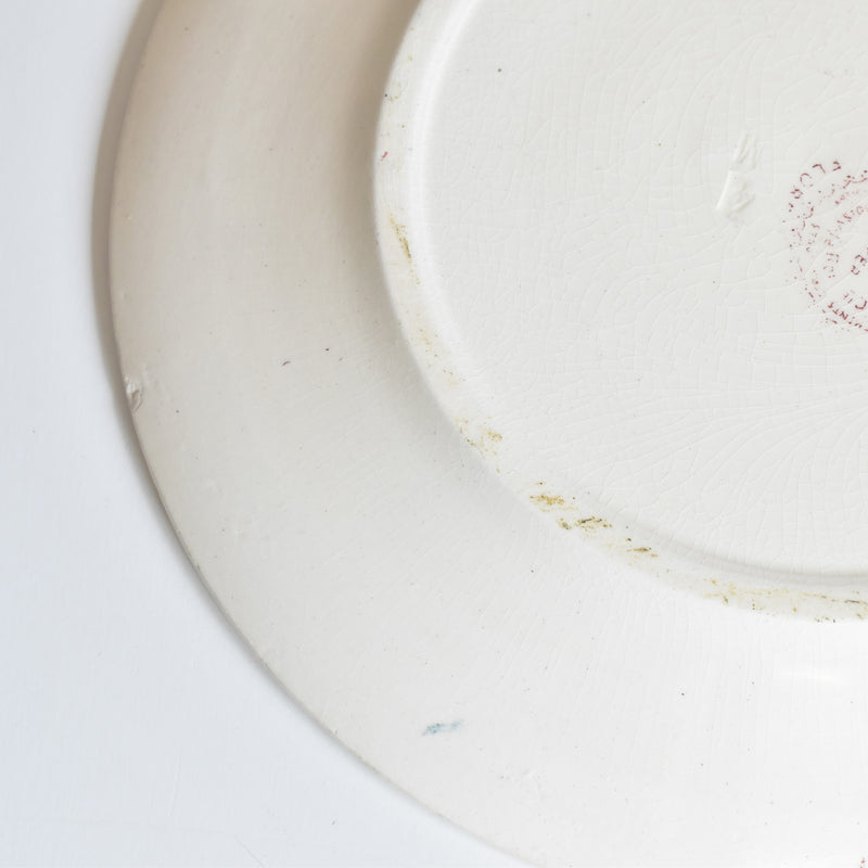 Antique Plate: Choisy-le-Roi Floréal