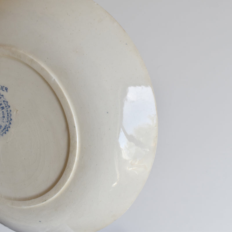 Antique Dessert Plate, Choisy-le-Roi, Lavoisier