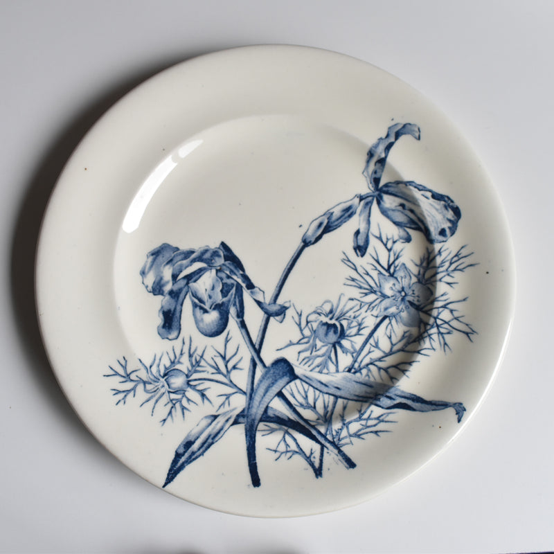 Antique Plate SG Choisy le Roi Clairfontaine Fleurs