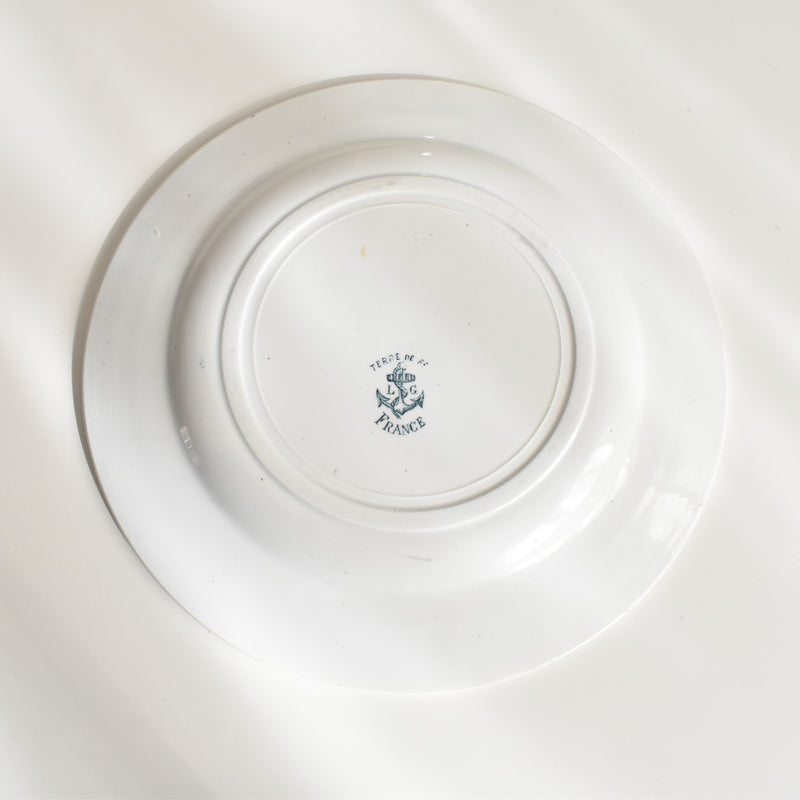 Antique plate LG Clairefontaine France C