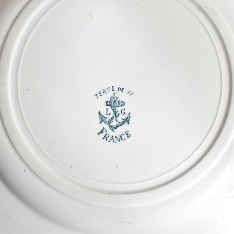 Antique plate LG Clairefontaine France C