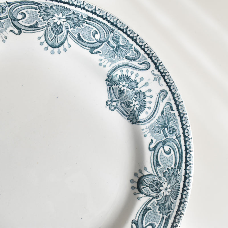 Antique Plate LG Clairefontaine France E