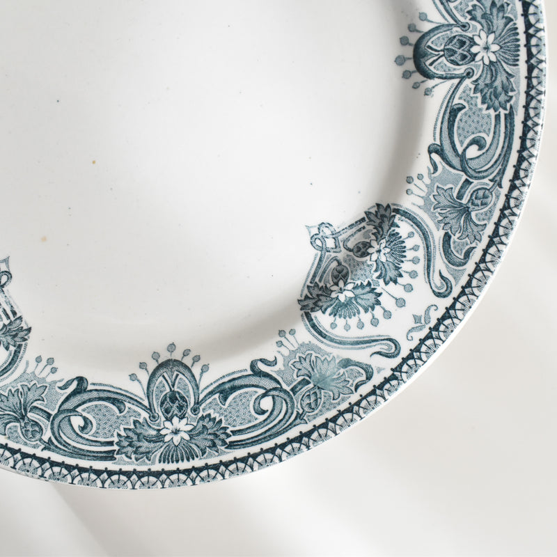 Antique Plate LG Clairefontaine France E