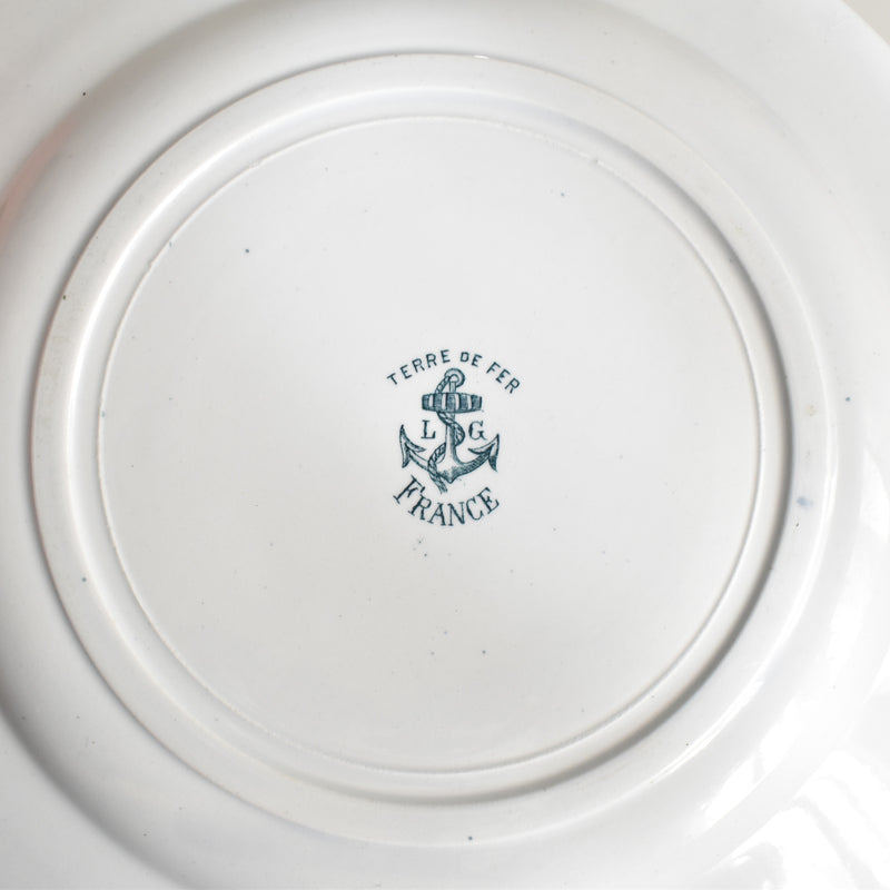 Antique Plate LG Clairefontaine France E