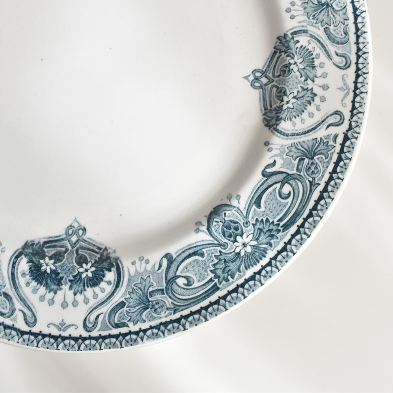 Antique Plate LG Clairefontaine France F
