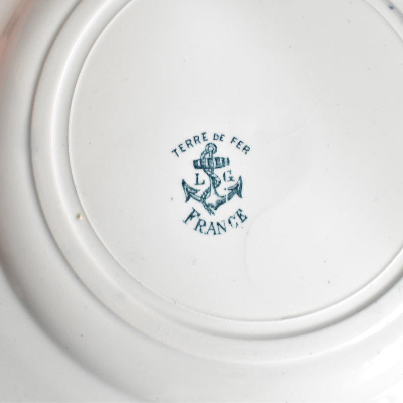 Antique Plate LG Clairefontaine France F