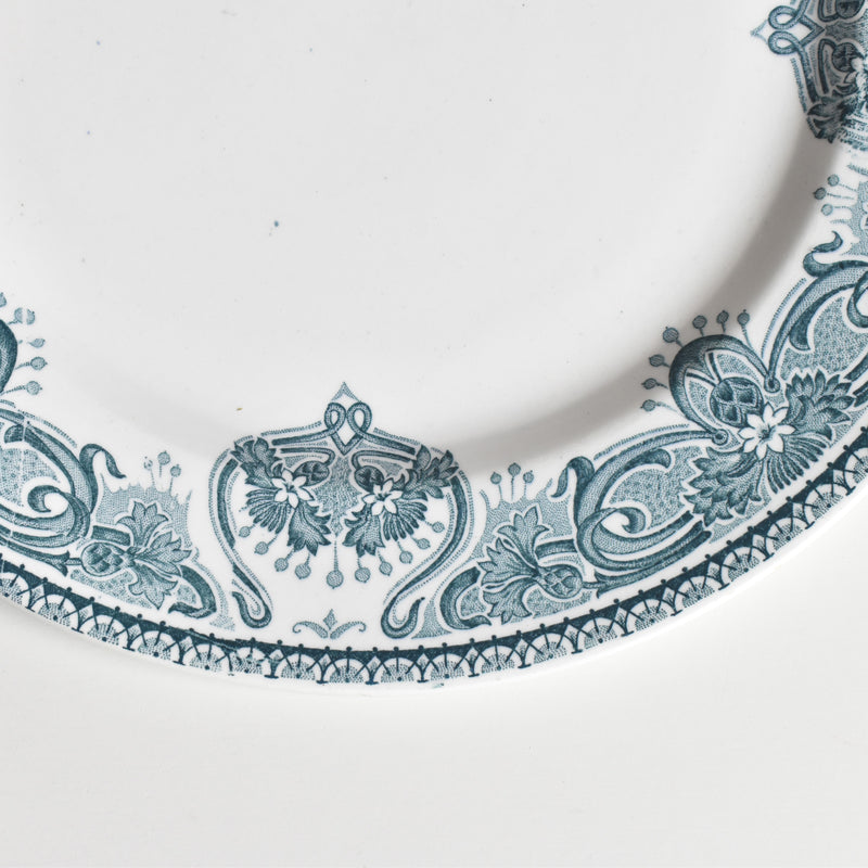 Antique plate LG Clairfontaine France G