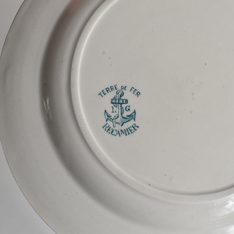 Antique Plate L&G Clairefontaine Récamier A